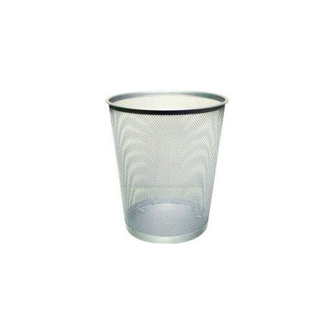 Cestino in metallo Q-Connect, argento, 19 l, codice KF00849