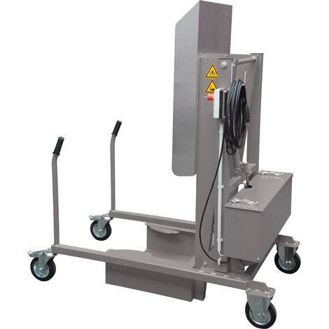 Bauer Mülltonnen-Kippstation MKS-230V, Elektrohydraulisch, lackiert, Mausgrau