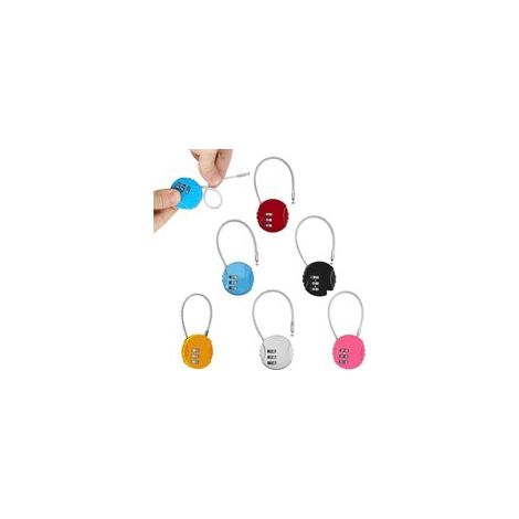 Lot de 6 Cadenas à Bagages, Cadenas à Combinaison, 3 Chiffres, Cadenas à Bagages avec Code Numérique pour Voyage, Sacs à dos, Valises de Vacances, 6 Couleurs (1/5)