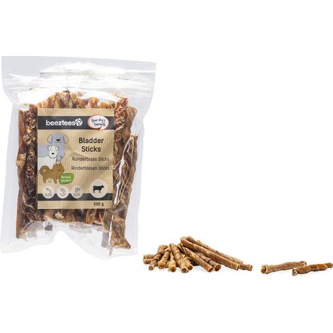 Beeztees Hundeleckerli Sticks 200 g Rinderblasen (1/3)