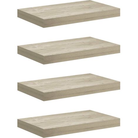 Maison Exclusive - Schwebende Wandregale 4 Stk. Eichefarben 40x23