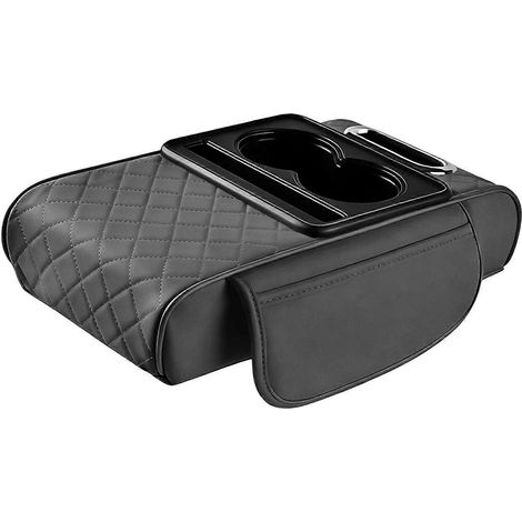 Couvercle générique de console centrale de voiture, coussin d'accoudoir, compartiment de rangement polyvalent pour boîte à mouchoirs (1/5)