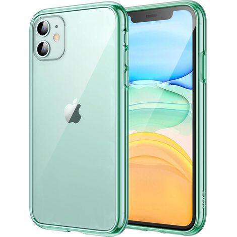 Schutzhülle für iPhone 11 (6,1 Zoll) transparent, grün, stoßfest (1/5)