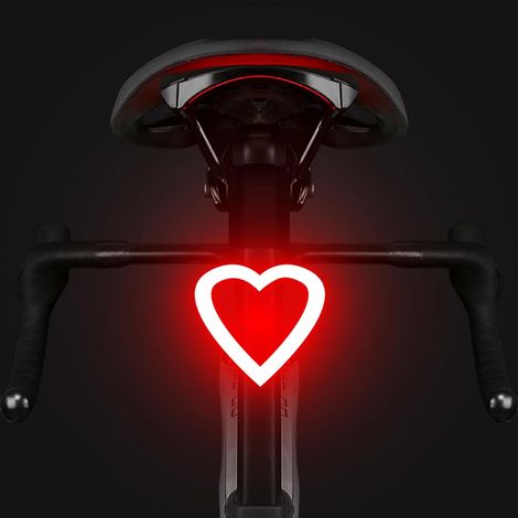 Fanale posteriore a LED ricaricabile per bicicletta, luce notturna impermeabile, adatta a uomini, donne e bambini. (1/4)