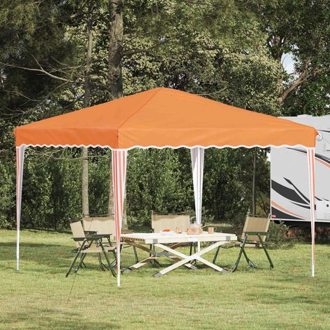 vidaXL Tenda per feste a pop-up 288 x 288 x 245 cm Arancione