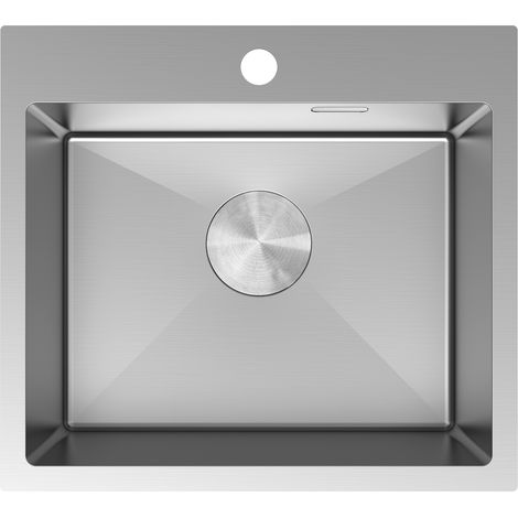 Mexen Solix Edelstahlspüle 1-beckig 500 x 450 mm, Inox - 6402501000-01 (1/5)