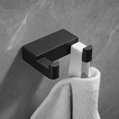 Crochets porte-serviettes en aluminium, crochets pour peignoirs, crochets muraux, crochets de salle de bain et