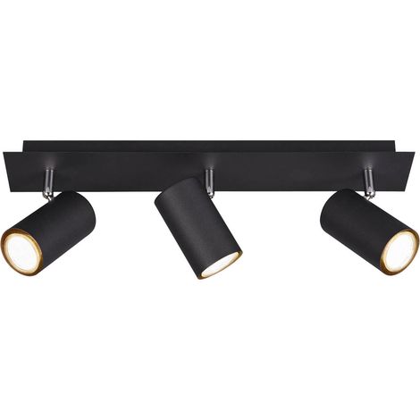 Trio MARLEY lampe plafond noir 3 sources lumière (1/5)
