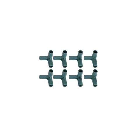 8 Pièces Connecteur de Cadre de Serre à 3 Voies, 16 mm Connecteurs d'angle pour Cadres de Jardin pour le Cadre de Jardin de Serre, Clôture la Pelouse, Accessoire de Serre (1/5)