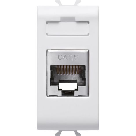 CONNECTEUR RJ45 1M CAT. 6 FTP BLANC SAT. GEWISS GW15424