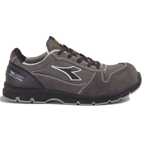 Diadora Run Text Low Met Free S1PL FO SR ESD-Sicherheitsschuhe - 40 EU - Grau