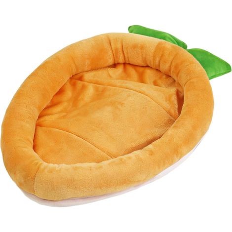 Cama para conejos para jaula para conejos Estera cálida para dormir de zanahoria, relleno cálido de conejo para interiores, adecuada para conejillos de indias y erizos para interiores y (1/5)
