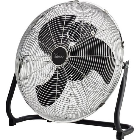 Bimar VS58 Ventilatore da Pavimento e Parete 2 in 1 Elica 45cm 3 Pale Alluminio 100W colore Nero (1/4)