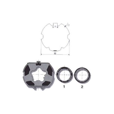 Adaptations moteur Somfy - Axe ZF Ø80mm 9001474 - pour Moteur Ø50mm (1/2)