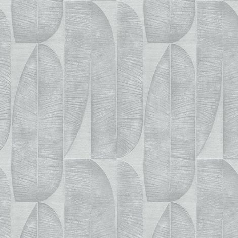 Carta da parati grafica Profhome 396582 Carta da parati TNT leggermente strutturata design opaca grigio grigio-argento 5,33 m2