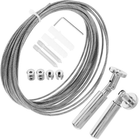 1 corde à linge coupe-vent en acier inoxydable, mètre de long (1/5)