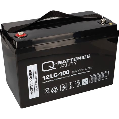 Q-Batteries 12LC-100 12 V 107 Ah AGM Deep-Cycle-Akku (1/5)