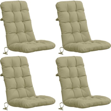 4-teiliges Hochlehner Kissenset VIANEN 4 pcs 100 % Polyester vidaXL