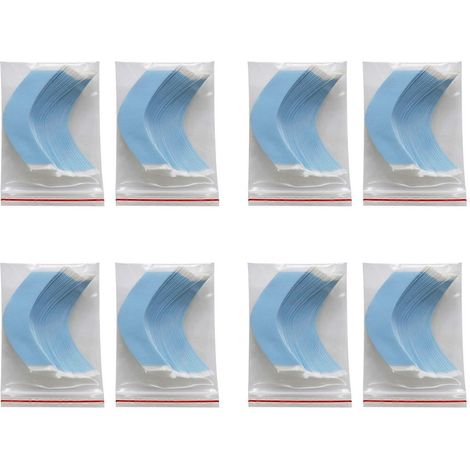 144 bandes adhésives double face à forte tenue pour toupets et perruques à dentelle frontale, forme CC (1/5)