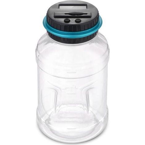 2.5L Tirelire Compteur Numerique Electronique Numerique LCD Comptage Piece Tirelire Economie Jar Coins Boite De Rangement Pour (1/4)