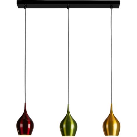 Suspension 3 lumières Vibrant coloré - 6463-3 (1/3)