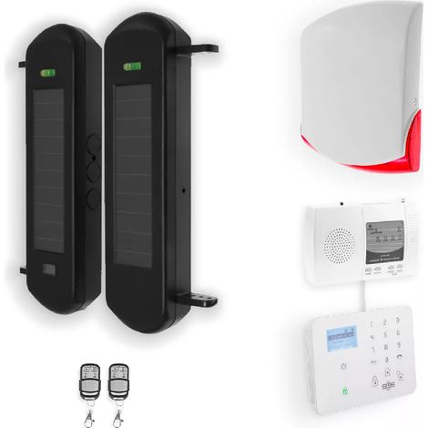 Kit "protection agricole" - 1 jeu de barrières 1B portée 900m + alerte GSM appel/SMS + sirène 120 dB (gamme DA600+/KP)