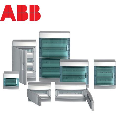 ABB – Coffret électrique étanche 3 rangées x 12 modules – Porte transparente – Indice de protection IP65 – GWT 750°c