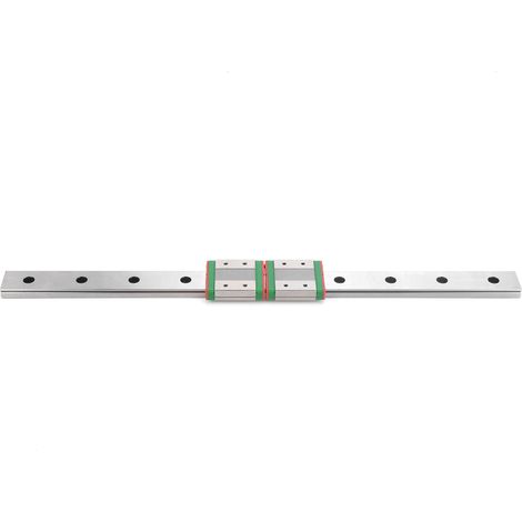 Guide-outil pour machine à rail linéaire mini double à glissières élargies en acier inoxydable MGW12C‑400‑2R