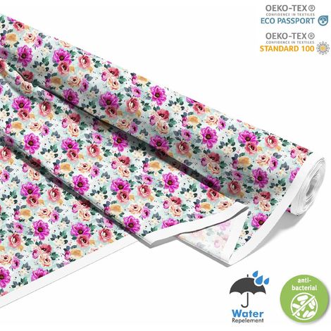 TESSUTI DECORATIVI PER ESTERNI OXFORD - Motivo fiori dipinti 8 I DX131 (1/5)