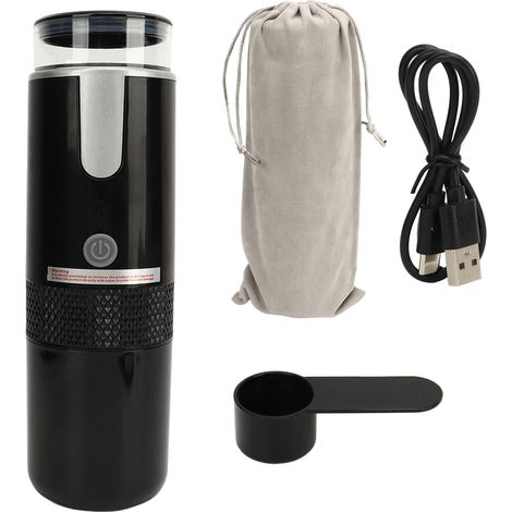 Tragbare, kabellose Kaffeemaschine, Mini-USB-C-wiederaufladbare Kaffeemaschine mit 1200-mAh-Akku, ideal für Reisen und Camping.