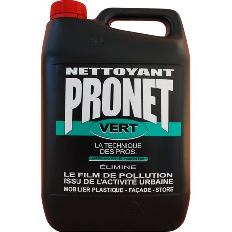 Pulitore per mobili in plastica, carrozzeria, tende verdi, 5 litri - Pronet