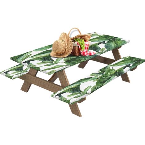 Nappe de pique-nique avec housse de banc Lavable en machine et réutilisable (1/5)