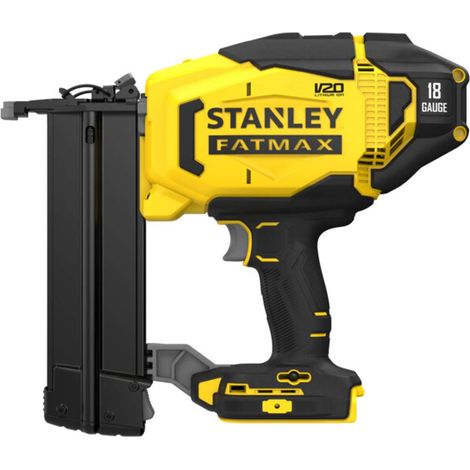 Stanley, SFMCN618B, Akku-Nagler, Montage of von Leisten und Holz, werkzeuglose Einstellung, kompatibles V20-System, Akku nicht mitgeliefert, schwarz mit gelb (1/5)