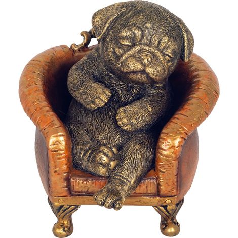 Realistische Bulldoggenfigur für Zuhause und Büro – Bulldoggen-Skulptur – Ideales Geschenk für Tierliebhaber