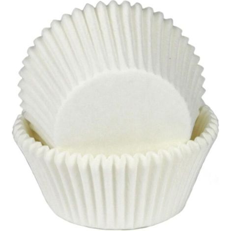 Standard-Cupcake-Förmchen, weiß, 100 Stück, geruchlos, lebensmittelecht und fettabweisend (1/5)