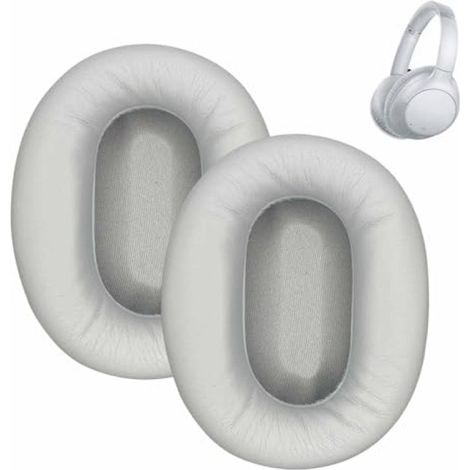 Irovami Étui pour casque Sony WH-CH710N/CH720N : étui en mousse, étui en cuir et coussinets d'oreille gris. (1/5)