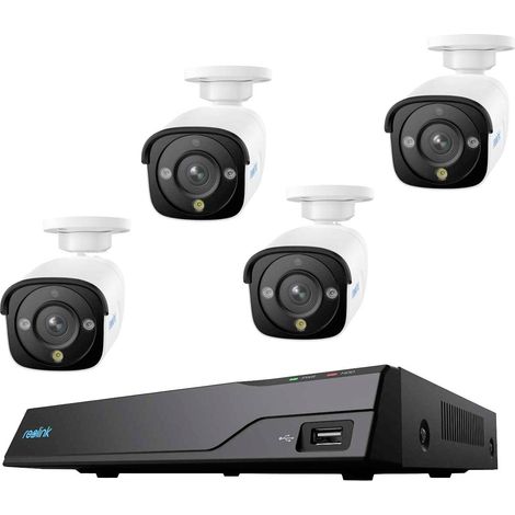 Reolink NVS8-12MB4 Ethernet IP-Set pour caméra de surveillance8 canauxavec 4 caméras4512 x 2512 pixels A746383 (1/5)