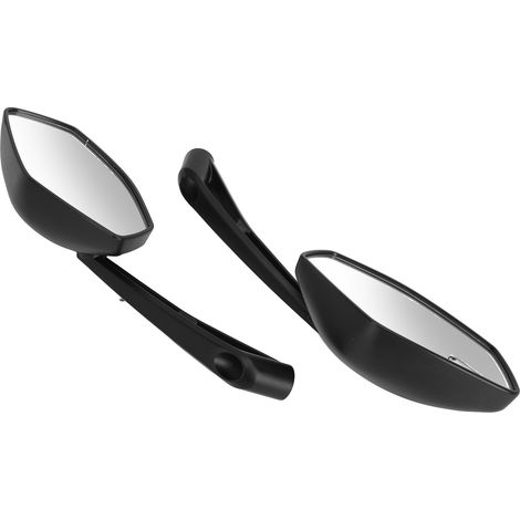 2 rétroviseurs de moto, vision claire, grand angle, antichoc, pour guidon et scooter. Rétroviseurs latéraux universels pour guidon et scooter. (1/5)