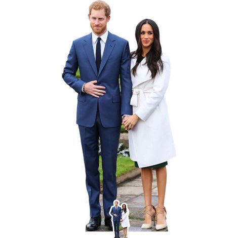 Figurine en carton Prince Harry et Meghan Markle 186 cm