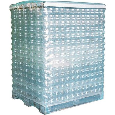 Schrumpfhaube Maße 850+650x1800mm S.125µ LDPE transparent Seitenfalte TRANSPAK (1/2)