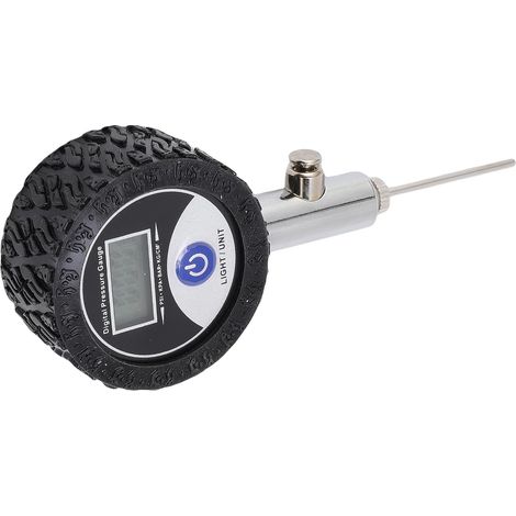 Manomètre Numérique pour Basket-ball, Football, Volley-ball – Manomètre électronique avec Caoutchouc et Aiguille Amovible en Acier Inoxydable – Précision 0–16 PSI / 0–110 KPa (1/5)