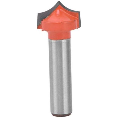 Fraise CNC à lame en carbure de tungstène, corps en acier de calibre 45, revêtement PTFE, queue ronde de 8 mm (0,3 po), outil de coupe nette, 14 mm (1/5)
