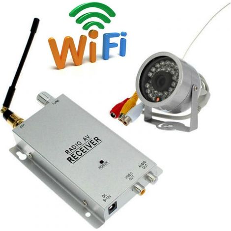 TELECAMERA WIRELESS SENZA FILI A COLORI 30 LED INFRAROSSI MICROCAMERA (1/5)