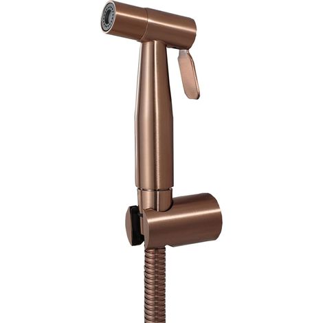 Douchette WC manuelle en acier inoxydable, pommeau de douche murale pour salle de bain, douchette autonettoyante, couleur or rose (1/5)