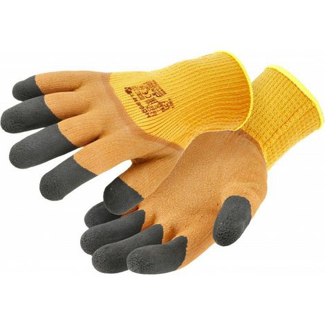 Högert Technik LYCK - Schutzhandschuhe de mit Latexisolierung de (Größe 10), Farbe orange