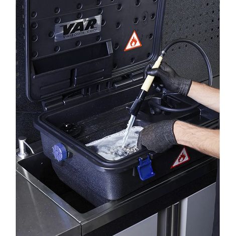 Limpiador piezas var compact parts washer circuito cerrado eléctrico