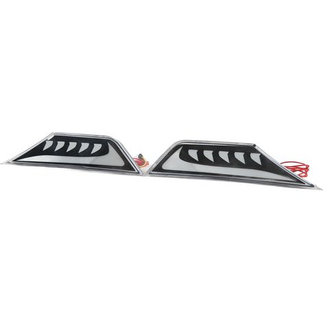Clignotants LED Dynamiques Ambre pour Feux de Position Latéraux JDM, Blanc DRL, Remplacement Compatible Civic 10e Génération 2016+ (1/5)
