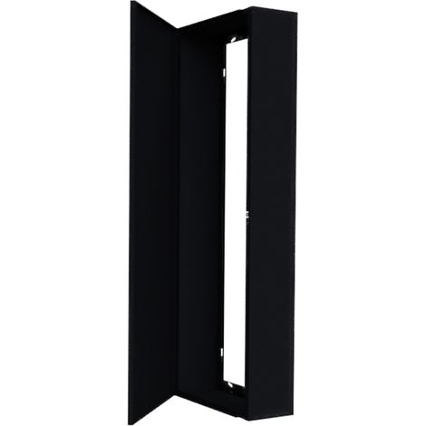 Atole – Coffret électrique nu 13 modules en acier noir – H. utile 730 mm – Prédécoupes pour goulotte – Installation rapide et personnalisable