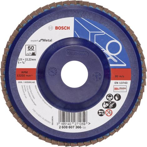 Bosch Fächerscheibe  Expert for  Metal 125  22,23 60  dritta piatto  sintetico -  2608607366 (1/2)