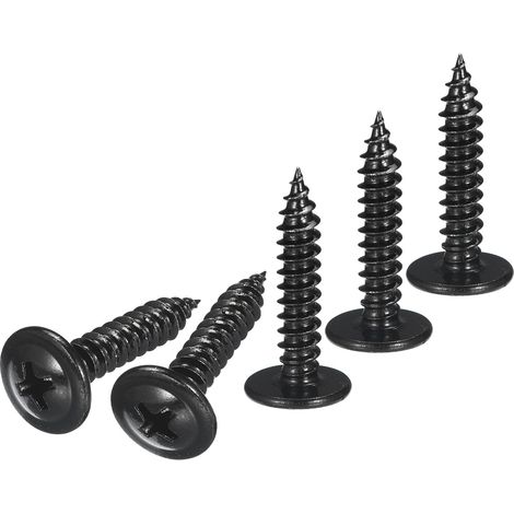 Lot De 3508x5/8 Vis À Tôle Pour Bois Acier Inoxydable 410 Noir (1/5)